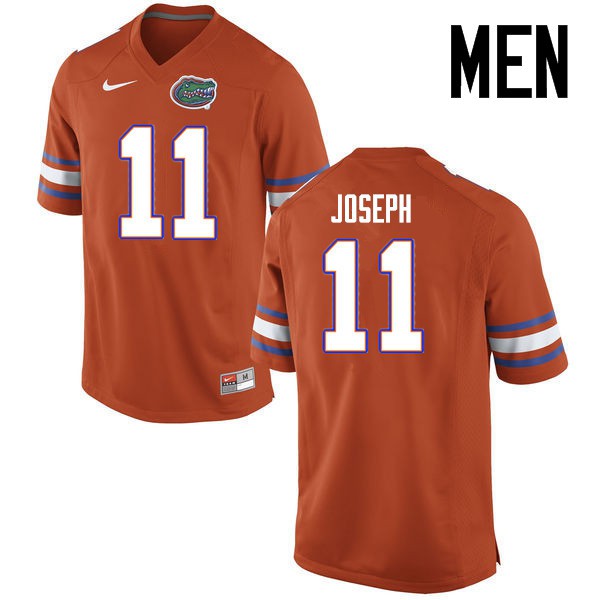 Florida Gators Men #11 Vosean Joseph College Football Jerseys Orange